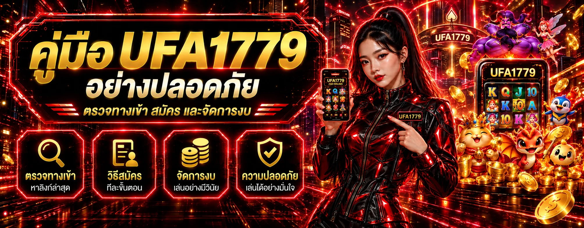 คู่มือ UFA1779 ตรวจทางเข้า สมัคร และจัดการงบ